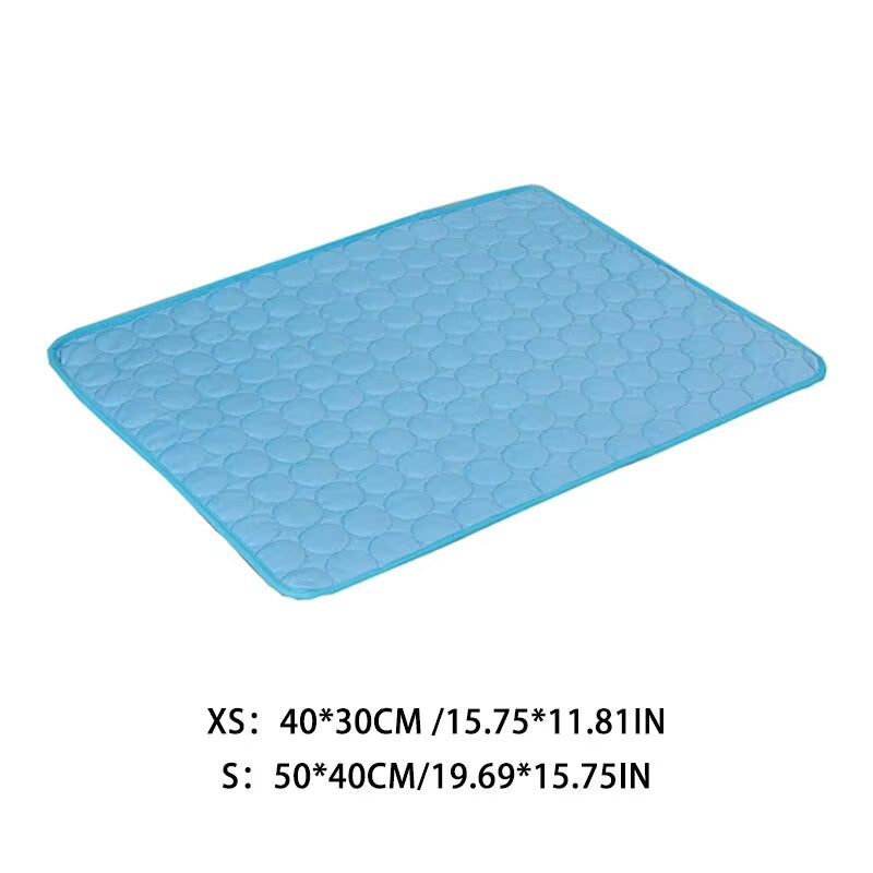 Cooling Pet Ice Mat for Cats and Dogs - Durable Summer Sleeping Pad for Small Pets