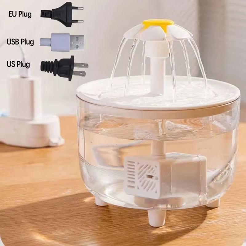 Pet Water Fountain Automatic Cat Drink Bowl Filter USB Electric Mute Pet Drinking Dispenser Drinker for Cats Water Filter